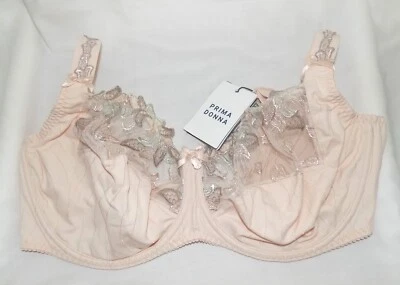 Prima Donna Deauville Bra Full-Cup Underwire Silky Tan Seamed Embroidery 44D NWT - Image 1 of 4