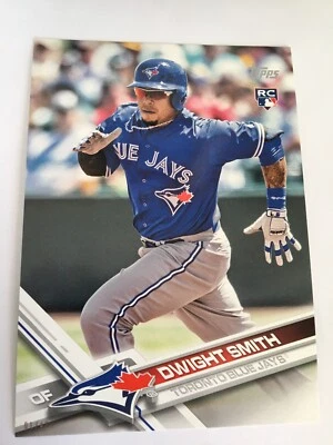2017 Topps Update Clear Parallel Jumbo 5x7 Dwight Smith Blue Jays US273 01/49 - Image 1 of 2