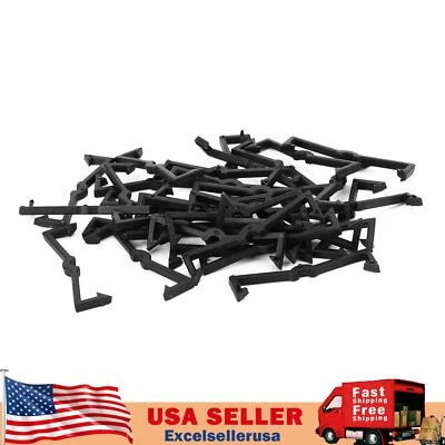 MADHORNETS 32PCS Plastic Retaining Clips Peg Board Locks Hook For Garage Organization USA