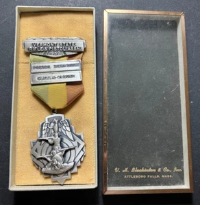 Segunda medalla Clase A 1962 calendario postal - Asociación de rifle y pistola del estado de Vermont - Imagen 1 de 3