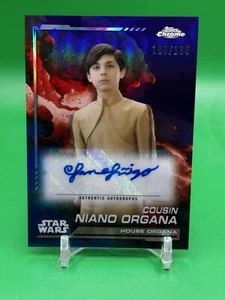 2024 Topps Chrome Star Wars Cousin Niano Organa / Ian Inigo Auto /199 #AU-II - Picture 1 of 2