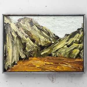 Scotland Mountain landscape oil painting Impressionist Scottish highland Artwork
