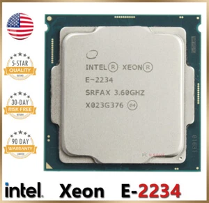 Intel Xeon E-2234 CPU 3.60 GHz 8MB LGA-1151 Workstation Server Processor SRFAX - Afbeelding 1 van 2