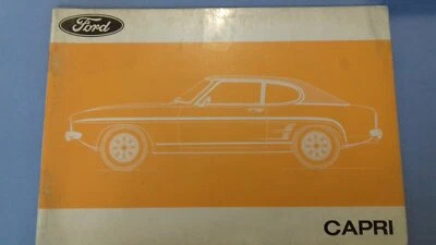  FORD CAPRI 1972 uso e manutenzione - Immagine 1 di 2