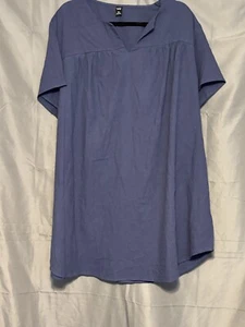 Emery Rose Lightweight Summer Cotton Dress Navy 5XL NWOT - Picture 1 of 9