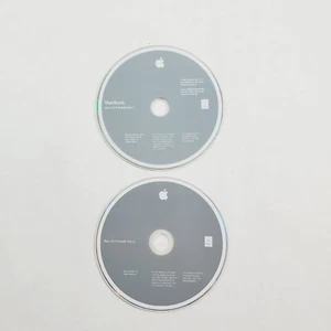 Apple Macbook OS X Install Disc 1 and 2 Version 10.4.9 OEM 2007 - Picture 1 of 3