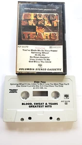 Blood Sweat And Tears Greatest Hits Cassette 1972 Columbia Stereo USA Vintage NY - Picture 1 of 5
