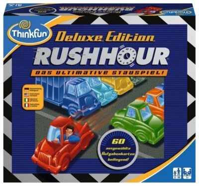 Rush Hour Deluxe Stau Spiel Strategie Brett Konzentrations Denk Logik Knobel  - Bild 1 von 4