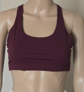 Outdoor Voices Women's Smooth Scoop Athletic wine unpadded Sports Bra size S - Picture 1 of 7