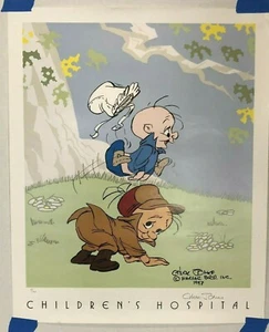 Impresión artística de Elmer Fudd coleccionable Chuck Jones firmada a mano numerada 1993 difícil de encontrar rara - Imagen 1 de 6
