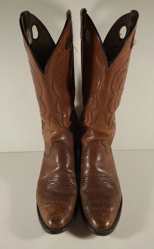 Botas Olathe 16" Buckaroo Western Cowboy Kansas couro marrom 36515 masculino 9 B - Imagem 1 de 4
