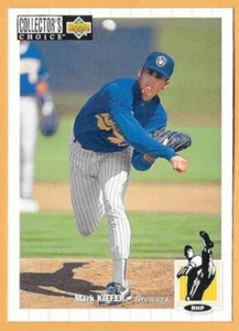 Mark Kiefer Milwaukee Brewers #161 - cubierta superior elección de coleccionista casi nuevo-como nuevo 1994 - Imagen 1 de 2