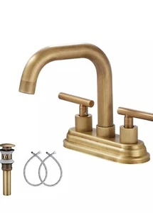 Bathroom Vanity Faucet GGStudy Antique brass bathroom faucet 2 handle - Picture 1 of 5