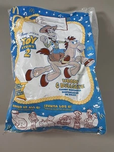 1999 McDonald's Happy Meal Toy Story Woody & Bullseye Candy Dispenser Sealed Vtg - Picture 1 of 3