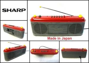 Sharp QT-F40A(R) Radio Cassette Recorder Boombox (Made in Japan) - Picture 1 of 8