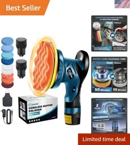 Cordless Car Buffer Polisher - 6 Inch Portable Waxer Machine Kit with 2x2000m... - Picture 1 of 10