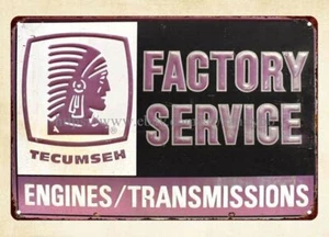 Tecumseh Engines Transmission metal tin sign wall decor cafe bar - Picture 1 of 4