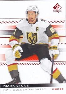 19/20 SP AUTHENTIC..MARK STONE..LIMITED RED..# 65..GOLDEN KNIGHTS..COMBINED SHIP - Picture 1 of 1