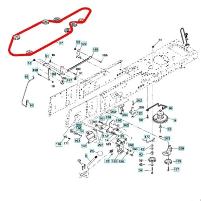 Keilriemen McCulloch M12597 M13592 M13597 M155107 M165107 M185107 M200107 HRB