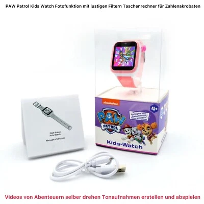 SPIN MASTER® PAW Patrol Kids Watch Kinder Uhr Foto Videos Stoppuhr ab 4 Jahren Rosa Neu Ovp