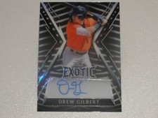 2023 Leaf Exotic Zebra Wave Autograph Auto #DG1 Drew Gilbert 4/9