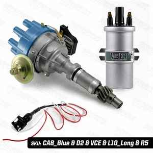 Rover V8 35D Electronic Distributor and Viper Dry High Energy Ignition Coil - Picture 1 of 9