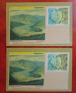 2001 Italy COMO Silk City 2x5000 lire MNh** Variety - Picture 1 of 1