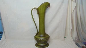 VINTAGE HAEGER GREEN 18 1/2" VASE - Picture 1 of 8