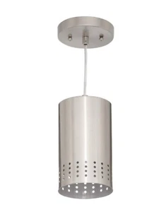 Westinghouse 1-Light Mini Pendant Brushed Nickel 59" Adjustable Cord 5" Dia - Picture 1 of 11