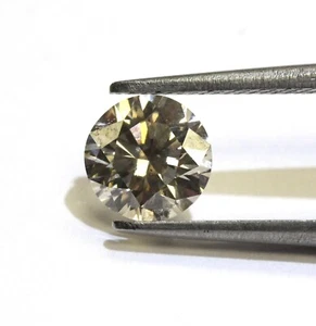 GIA loose certified 1.83ct SI1 Q-R Very Light Brown round Natural diamond - Picture 1 of 12