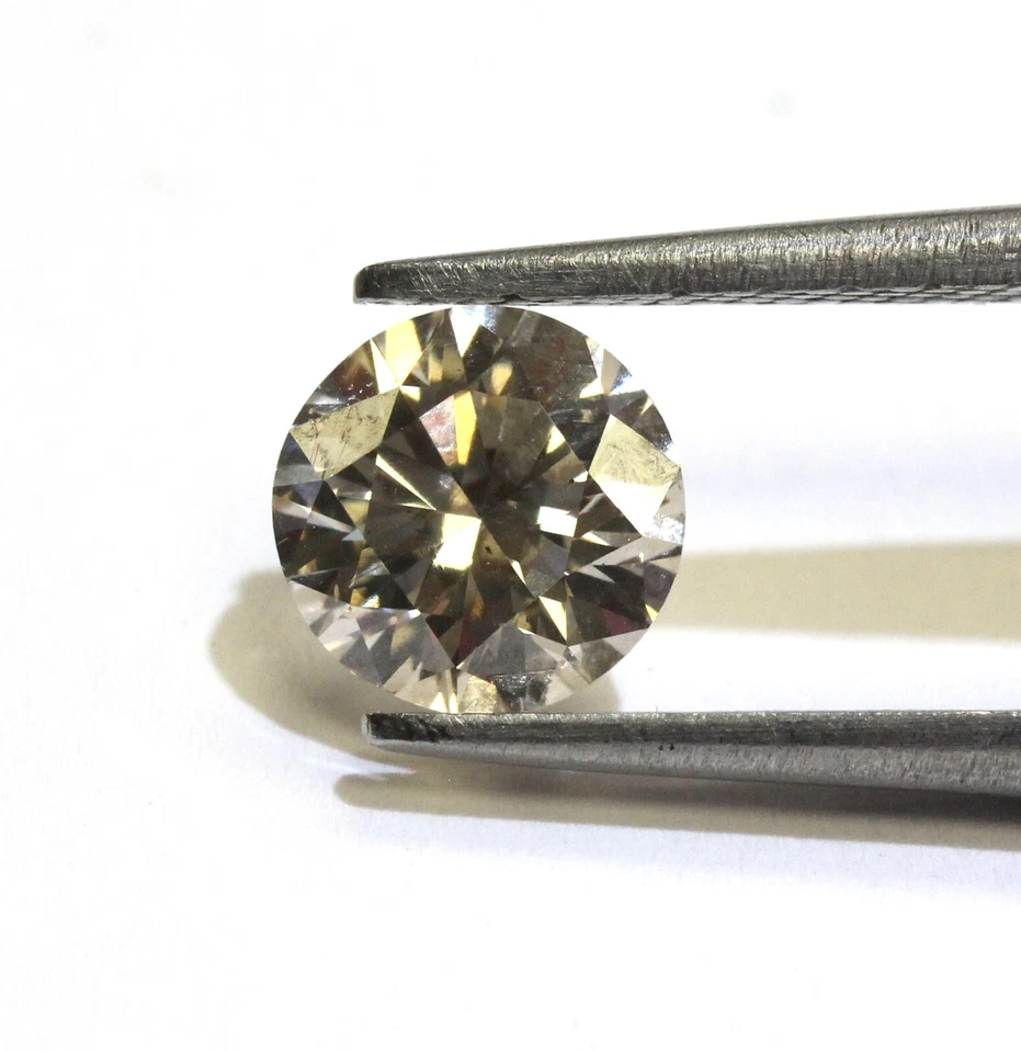 GIA loose certified 1.83ct SI1 Q-R Very Light Brown round Natural diamond - Image 1 of 4