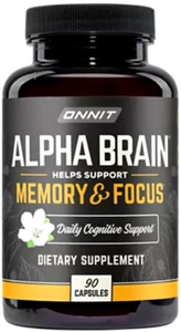 Alpha Brain – Memory & Focus Support with Alpha GPC, L-Theanine, & Bacopa Monnie - Picture 1 of 3