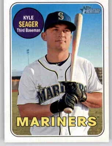 2018 Heritage Kyle Seager MLB Base Card PWE Mariners #233 - Picture 1 of 2