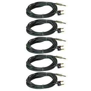 5 25 FT foot 1/4" to dual banana post plug speaker cables cords DJ PA PRO AUDIO - Picture 1 of 2