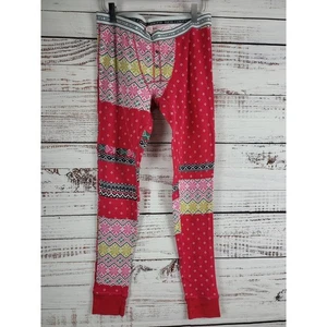 Victoria's Secret Thermal Pajama Pants S Womens Multicolor Pull On Skinny Leg - Picture 1 of 5