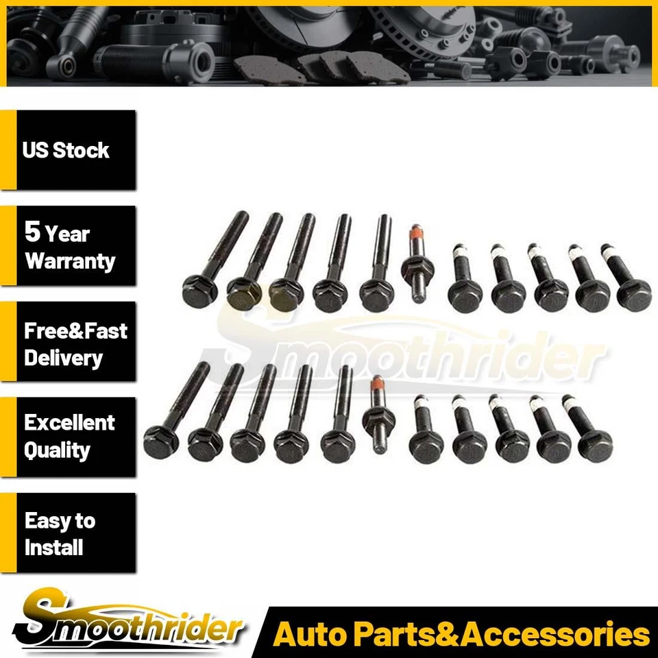 MAHLE 2pcs Engine Cylinder Head Bolt Set for De Tomaso Mangusta 1967-1971 1972 - Image 1 of 3