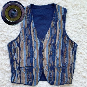 Australian Made LIMNOS 3D Knit Vest, Blue, Men's, Size M, From Japan - Picture 1 of 8