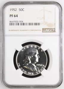 1952 PP Franklin Half Dollar NGC PF-64 -004 - Bild 1 von 2