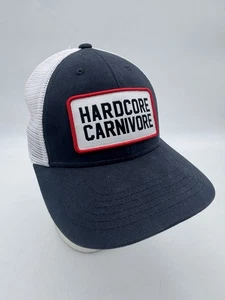 Hardcore Carnivore Snapback Trucker Hat Blue White Meshback Adjustable NWOT - Picture 1 of 12