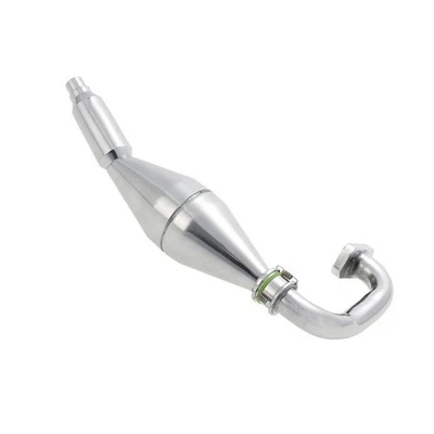 15003 Aluminum Exhaust For RC HSP FG 1: 5 Truck Silver - Image 1 of 4