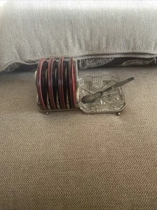 Sheffield England Silber Teller 4 Scheiben Toastständer/Teller mit Butter Gelee Schale - Bild 1 von 15