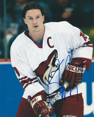 SHANE DOAN SIGNED PHOENIX COYOTES CAPTAIN 8x10 PHOTO #2 Autograph ARIZONA - Image 1 of 2