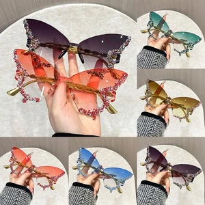 Occhiali da sole farfalla occhiali da sole viola blu sunglasses per donna donna tonalità - Foto 1 di 24
