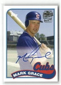 2015 TOPPS ARCHIVES AUTOGRAPH MARK GRACE #FFA-MGR - Picture 1 of 2