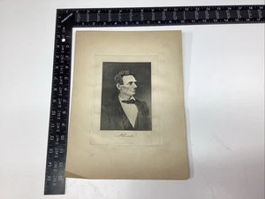 P1-3 Art Paper Etching Print Photogravure Portrait President Abraham Lincoln Old - Picture 1 of 10
