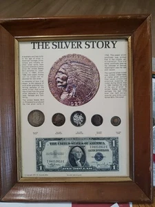 The Silver Story enmarcado con gránulos de plata (P336) - Imagen 1 de 10
