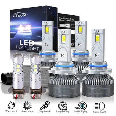 Kit combinado de 6 bombillas LED antiniebla para Cadillac DeVille 1990 Foto 1 de 4