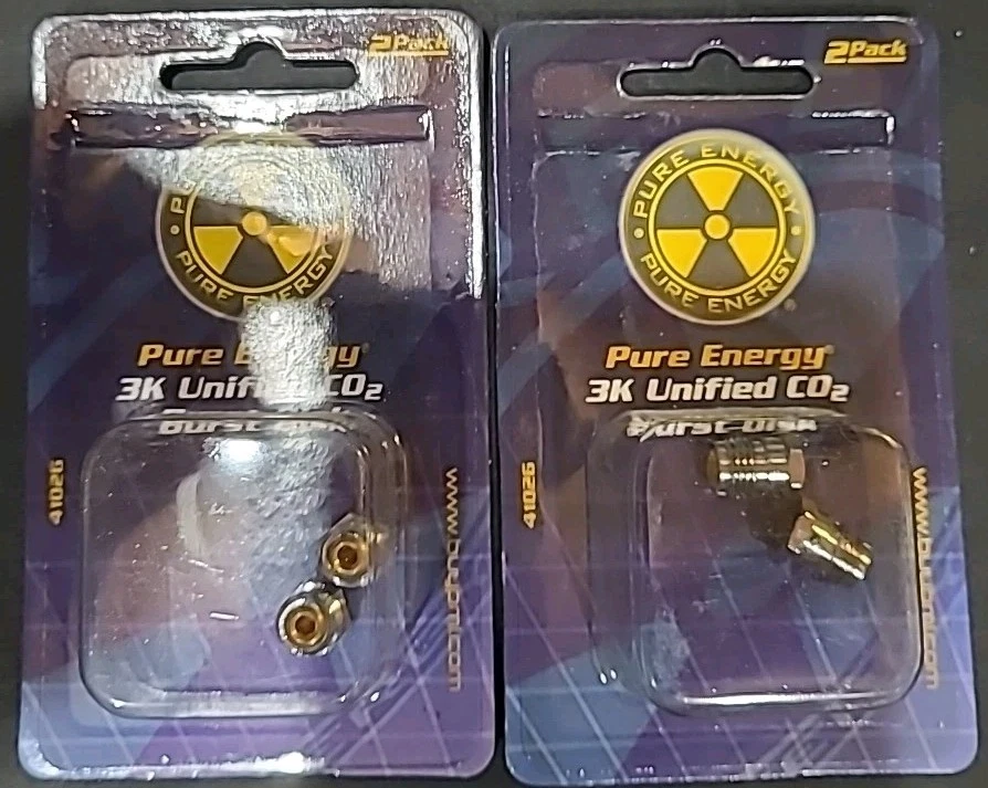 Dois a 2 pacotes (4 peças) tanque de ar de paintball Pure Energy 3000 psi disco de explosão frete grátis - Imagem 1 de 1