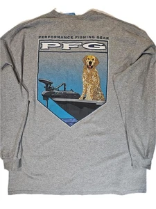Columbia PFG Shirt Herren 2XL Langarm Performance Angeln Hund Boot Grafik NEU - Bild 1 von 6