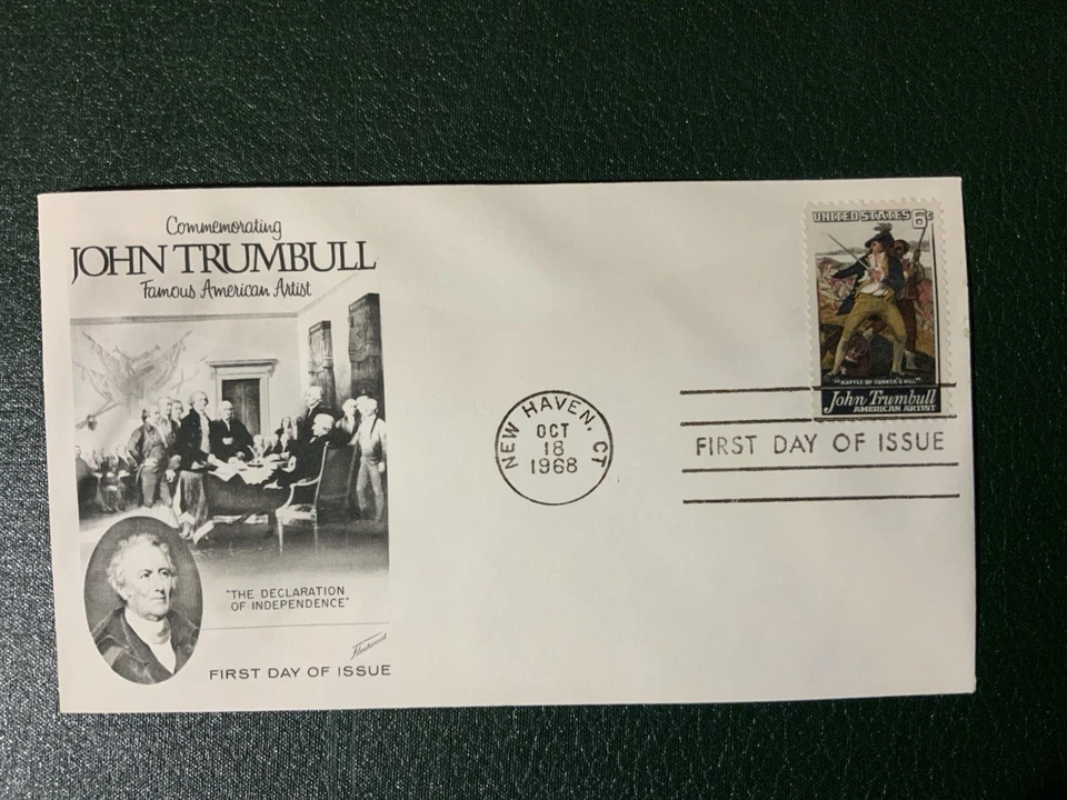 1968 #1361 6c John Trumbull - Fleetwood FDC - Image 1 of 1